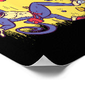 Funny Monkey Bouldering And Rock Climbing ポスター (角)