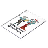 Funny Monkey Couple Valentine's Day ノートブック (左側)