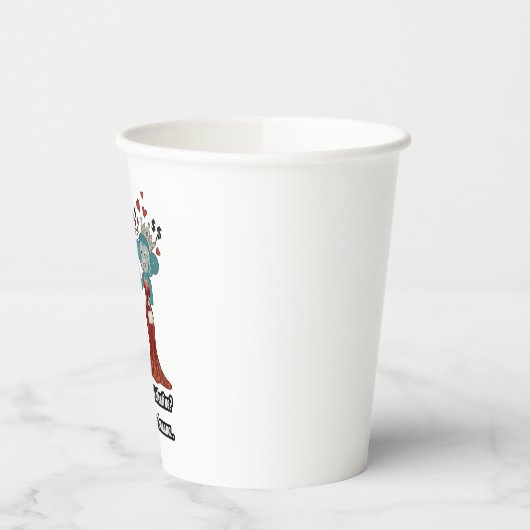 Funny Monkey Couple Valentine's Day 紙コップ (左)