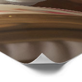 Funny Monkey in Bathrobe Print, Bathroom Humor ポスター (角)