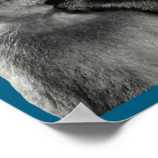 Funny Monkey Meme With Retro Odore Humor Art Style ポスター (角)