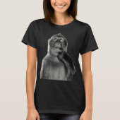 Funny Monkey Meme With Retro Odore Humor Art Style Tシャツ (正面)