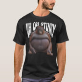 Funny Monkey Uh Oh Stinky Poop Dank Memes Le Monke Tシャツ (正面)