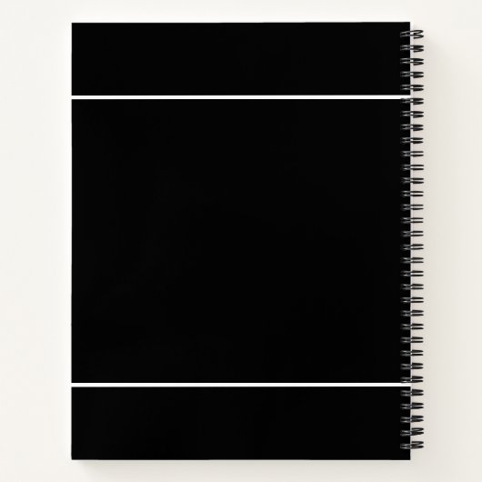 Funny Monogrammed Golf Log – Par Tee Black Golfer ノートブック (裏面)