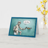 Funny Monster Mummy カード (黄色い花)