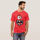 Funny Monster T-shirt red Tシャツ (正面フル)