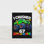 Funny Monster Truck Six Seven Meme Boys Kids Schoo カード (黄色い花)