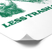 Funny More Trash Can Less Trash Can't, Raccoon Oss ポスター (角)