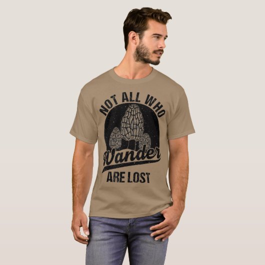 Funny Morel Mushroom Gift Foraging Mushroom Tシャツ (正面フル)