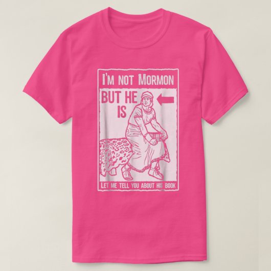 Funny Mormon LDS Book of Mormon Missionary Tシャツ (デザイン正面)