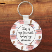 Funny Morning Coffee キーホルダー (正面)