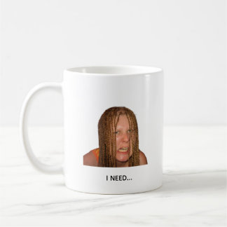 Funny Morning Coffee Meme Mug – I Need Coffee Mood コーヒーマグカップ