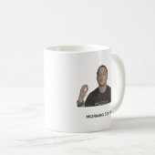 Funny Morning Coffee Mood Mug Meme Design コーヒーマグカップ (正面右)