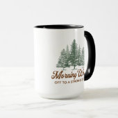 Funny Morning Wood Everything is Pine マグカップ (正面右)