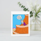 Funny Moses Ten Commandments Postcard ポストカード (スタンド正面)