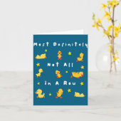 Funny Most Definitely Not All In A Row  カード (黄色い花)