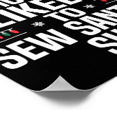 Funny Most Likely To Christmas Family Pajama Match ポスター (角)