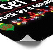 Funny Most Likely To Get Run Over By A Reindeer ポスター (角)