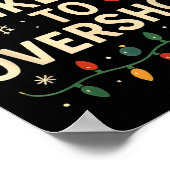 Funny Most Likely To Overshop Family Christmas  ポスター (角)