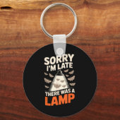 Funny Moth Collector Collecting Ledopterology Men キーホルダー (正面)