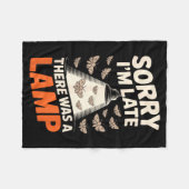 Funny Moth Collector Collecting Ledopterology Men  フリースブランケット (正面(横))