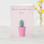 Funny Mother in Law Card カード (黄色い花)