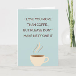 Funny Mother's Day Coffee Photo Card カード