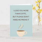 Funny Mother's Day Coffee Photo Card カード (黄色い花)