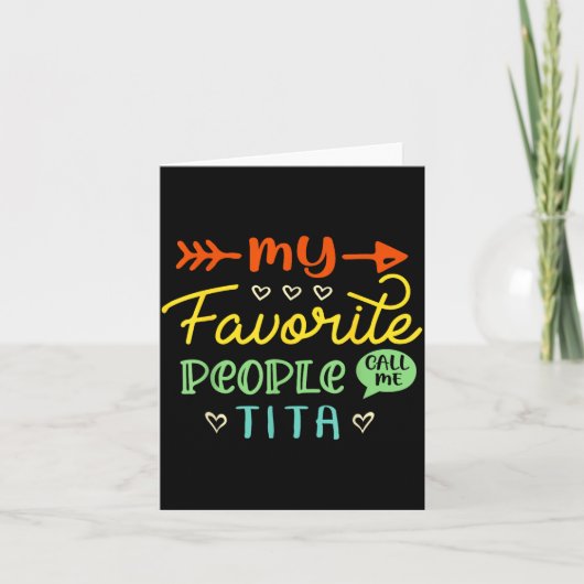 Funny Mother's Day Gift My Favorite People Call Me カード (正面)