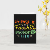 Funny Mother's Day Gift My Favorite People Call Me カード (黄色い花)