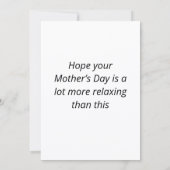 Funny Mother's Day Pig シーズンカード (裏面)