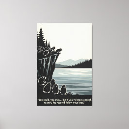 Funny motivational canvas print キャンバスプリント