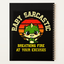 Funny Motivational Dragon - Burn Your Excuses プランナー手帳