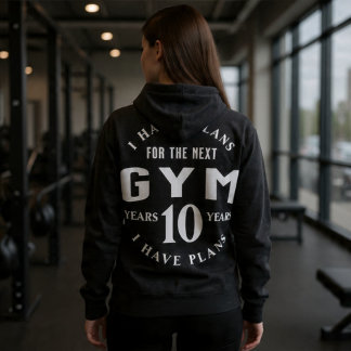 Funny Motivational Gym Hoodie for Fitness Lovers パーカ