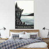 Funny Motivational Image and Quote  キャンバスプリント (インサイチュ (寝室))