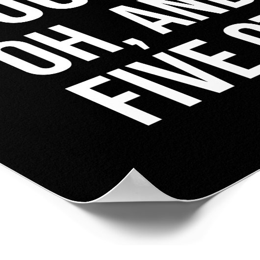 Funny Motivational Quote - When Tempted To Quit ポスター (角)