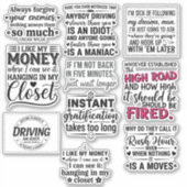 funny Motivational quotes for life To Inspire You シール (正面)