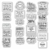 funny Motivational quotes for life To Inspire You シール (正面)