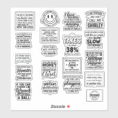 funny Motivational quotes for life To Inspire You シール (シート)