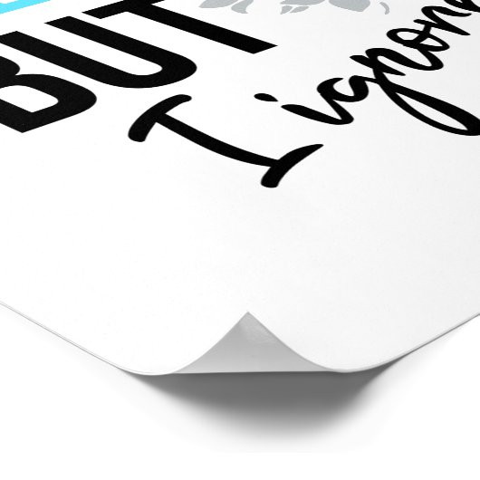 Funny Motivational sped teacher quote ポスター (角)