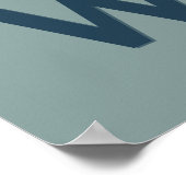 Funny motivational 'Work Smarter' quote poster ポスター (角)