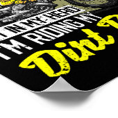 Funny Motocross Bikers In My Head I'm Riding My ポスター (角)
