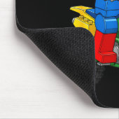 Funny Motorbike Builder Boys Block Building Toys D マウスパッド (コーナー)