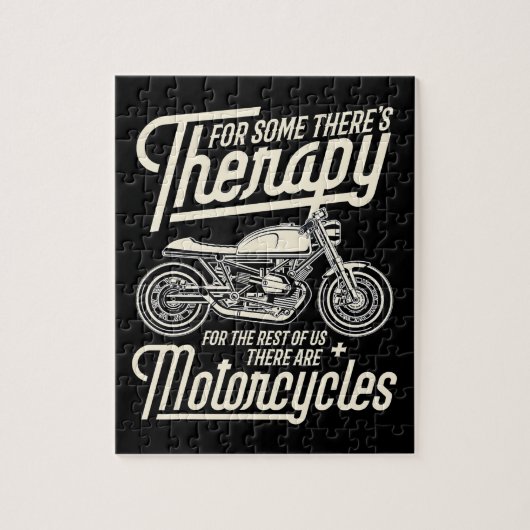 Funny Motorcycle Rider Rapy -  Biker Gift ジグソーパズル (縦)