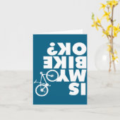 Funny Mountain Bike  カード (黄色い花)