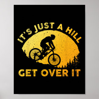 Funny Mountain Biking Art For Men Women Trail Moun ポスター