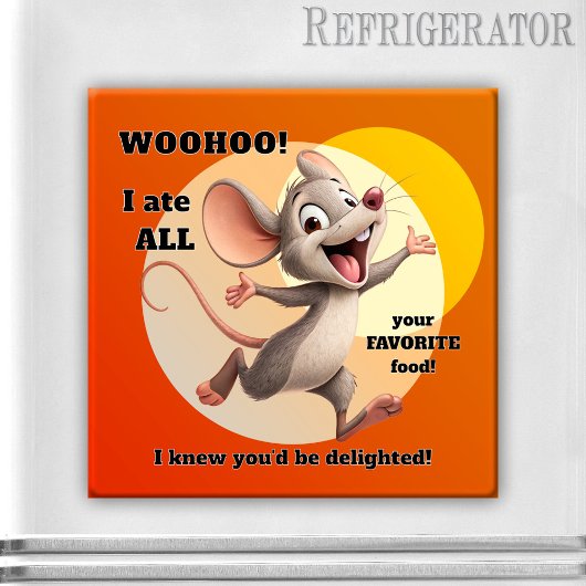Funny Mouse Diet Magnet マグネット