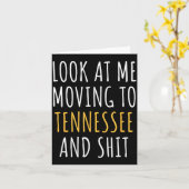 Funny Moving Out Of State Moving Away To Tennessee カード (黄色い花)