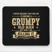 Funny Mpy Old Man マウスパッド (正面)