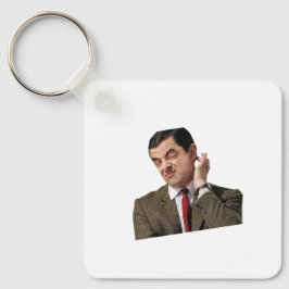 Funny Mr. Bean Confused Meme Keychain - Humorous G キーホルダー